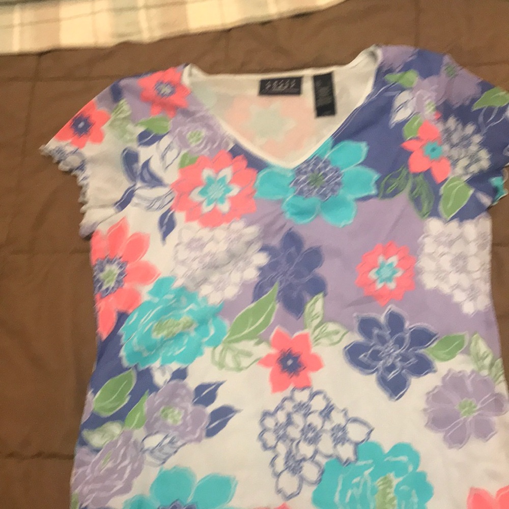 Crazy Horse Large cap sleeve blouse